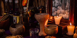 Preparándose para el día de muertos