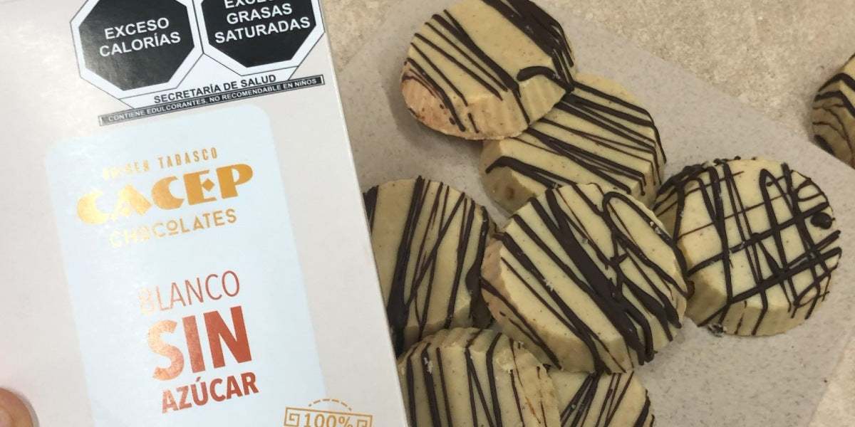 Tartas de chocolate blanco CACEP rellenas de ganache