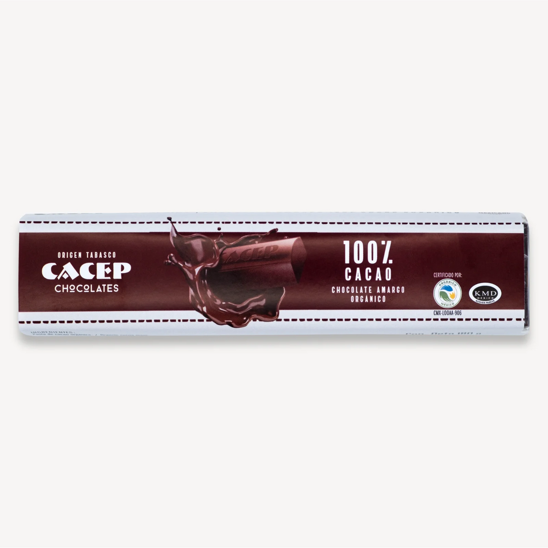 Chocolate amargo 100% cacao, 180g