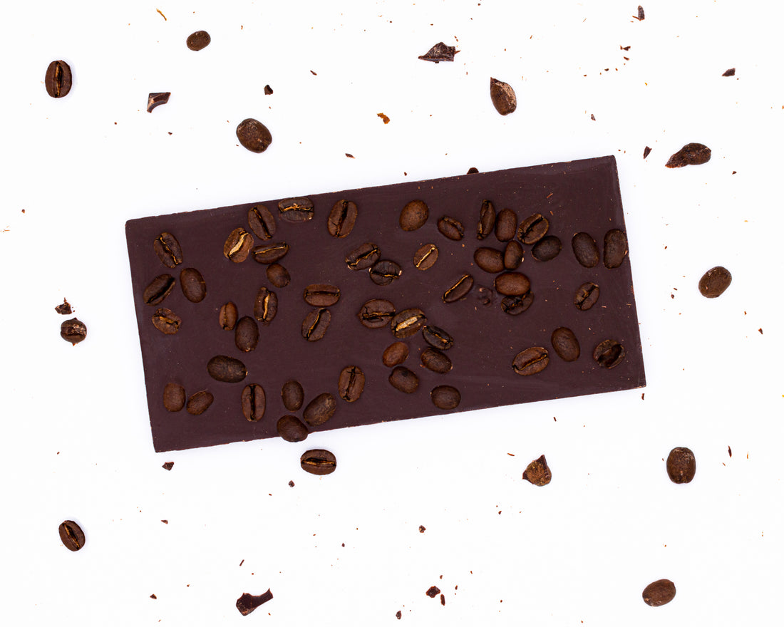 Chocolate con granos de café, 100g