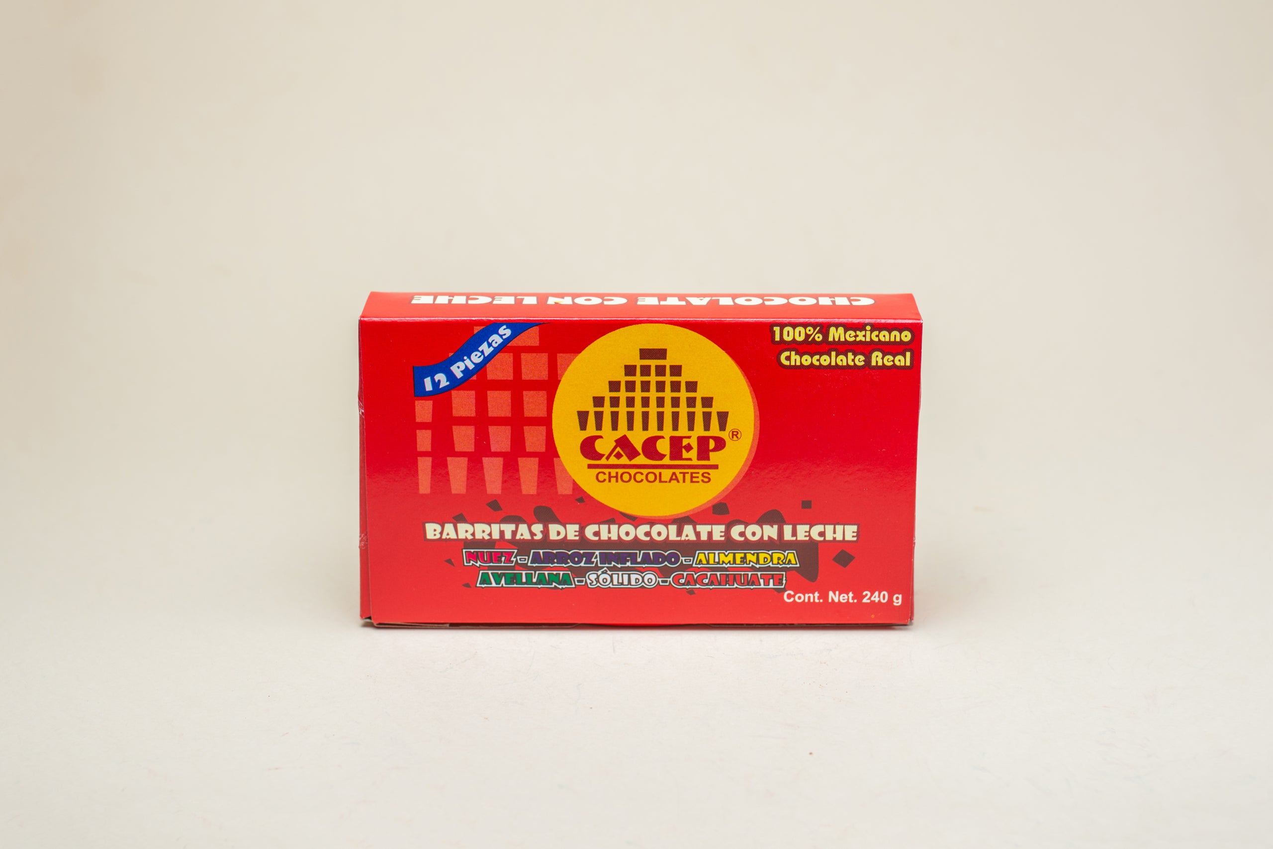 Cajita de barritas surtidas Paq de 12 (con semillas), 12pz