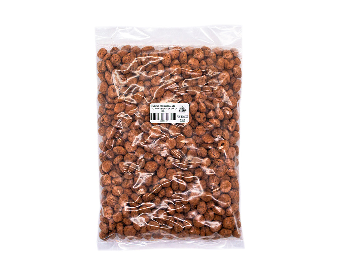 Pasas con chocolate semi amargo, 1 kg