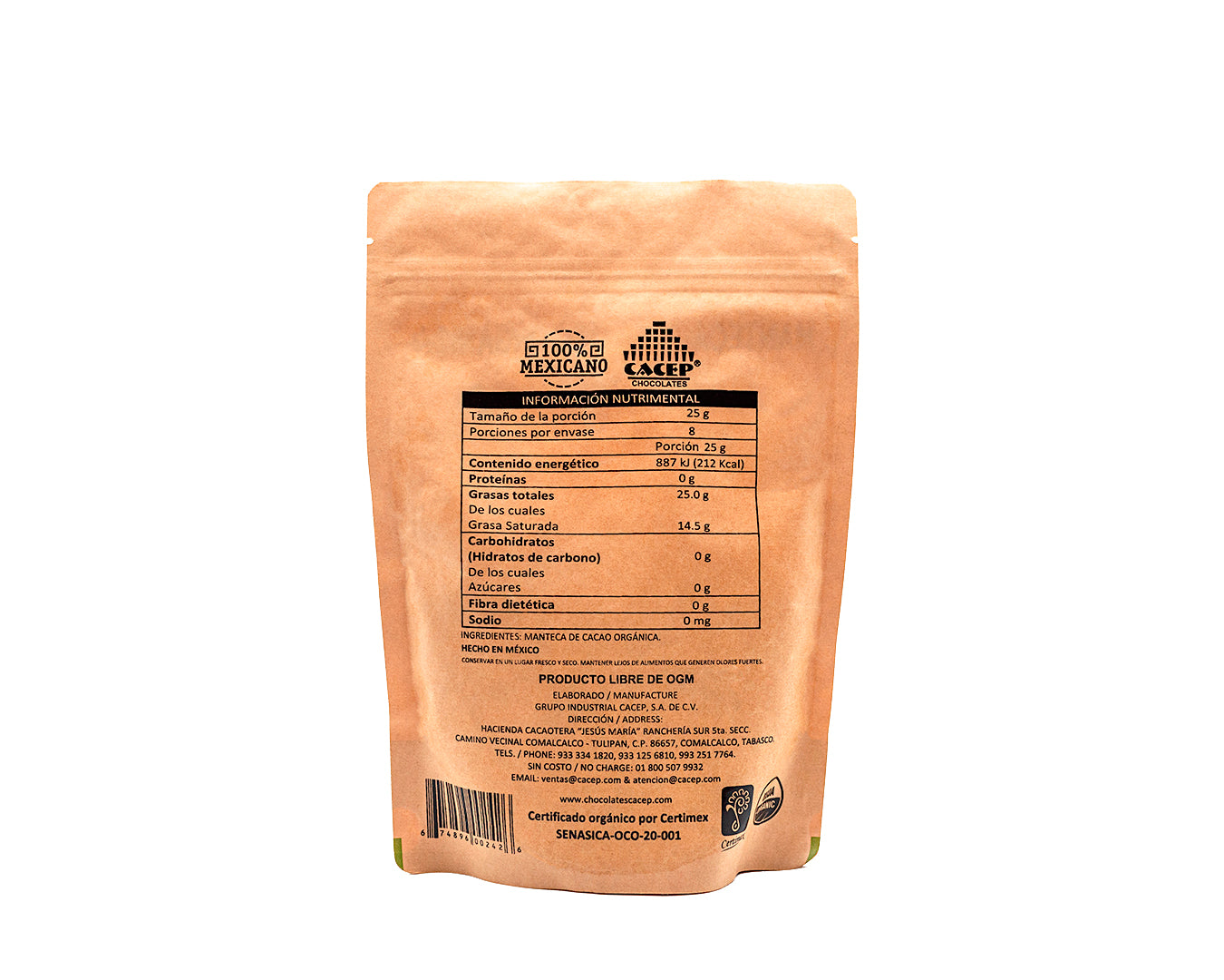 Manteca de Cacao, 200g