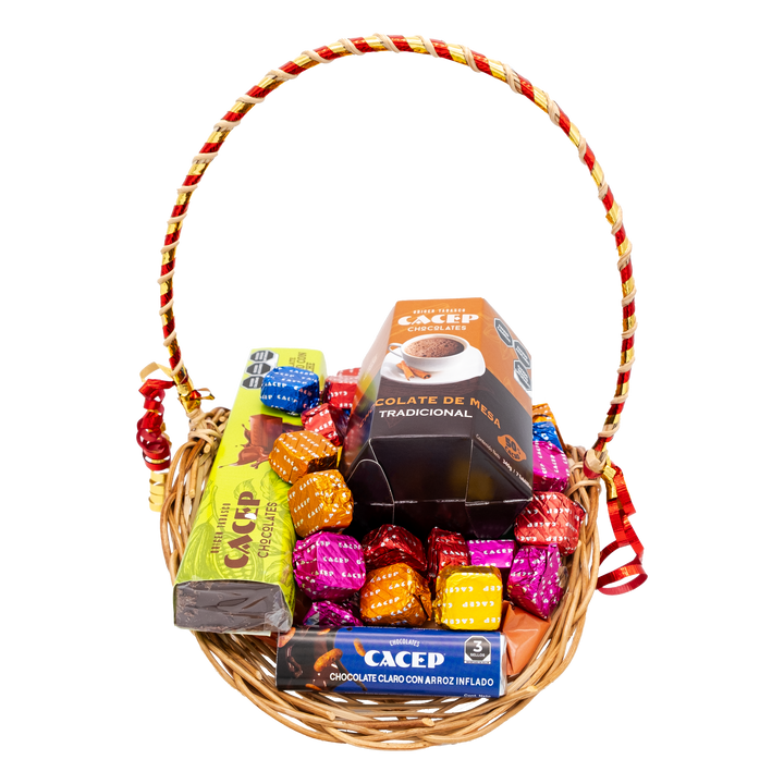 Canasta de mimbre, mediana