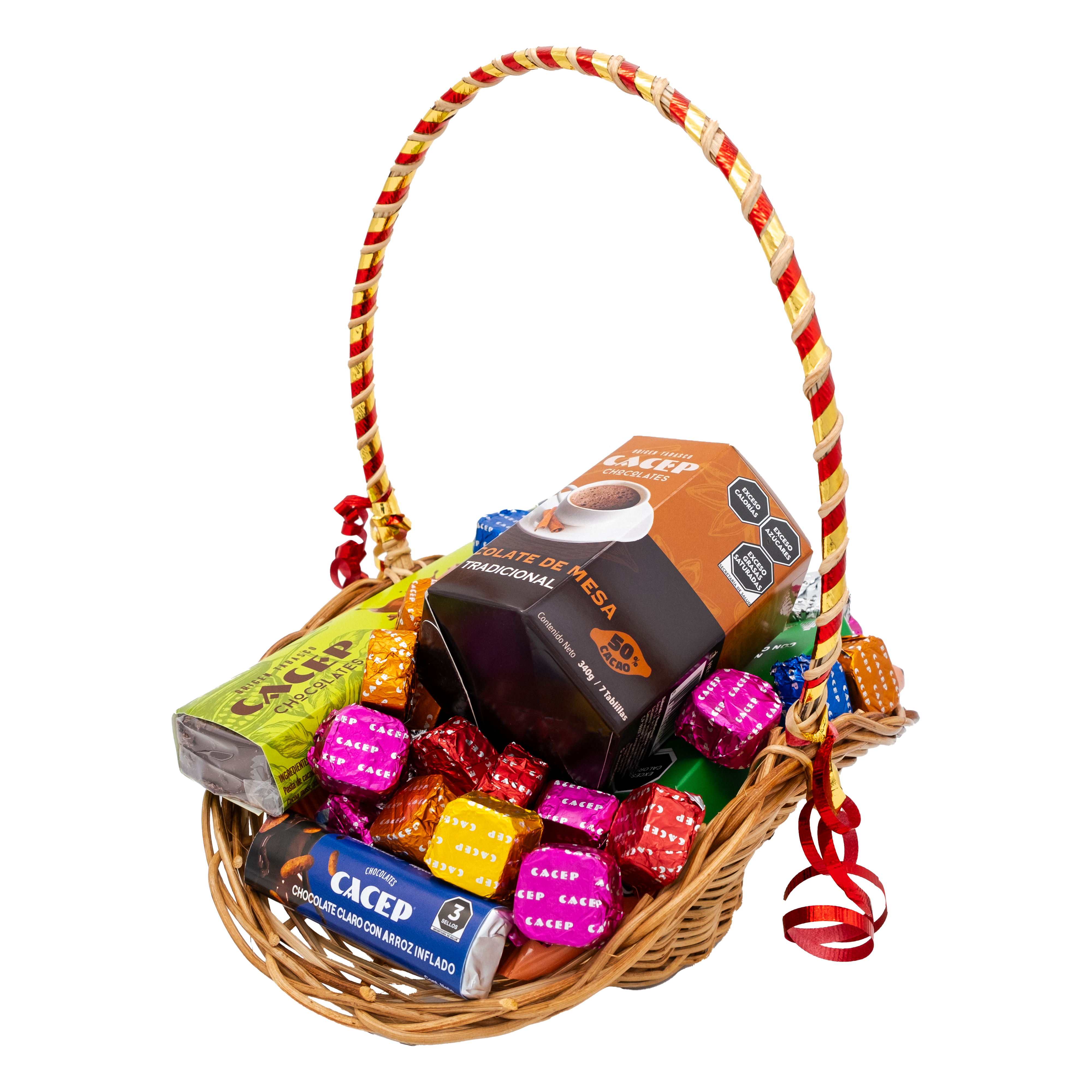 Canasta de mimbre, mediana