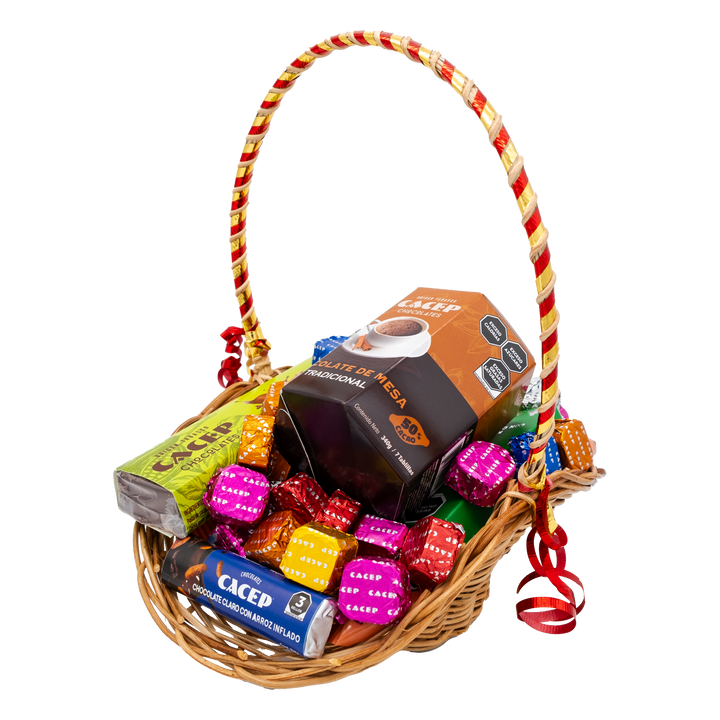 Canasta de mimbre, mediana