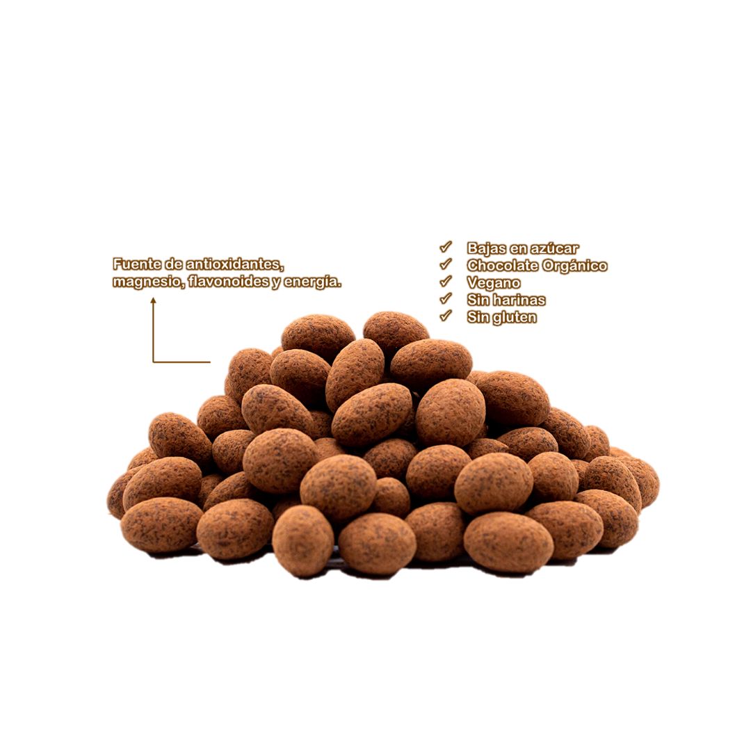 Almendras con Chocolate Semi-Amargo 70% Cacao, 100 g, Confituras