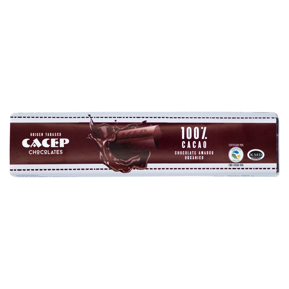 Chocolate amargo 100% cacao, 180g
