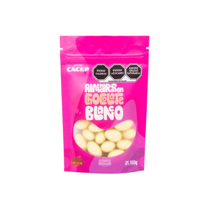 Almendras con Chocolate Blanco, 100 g, Confituras