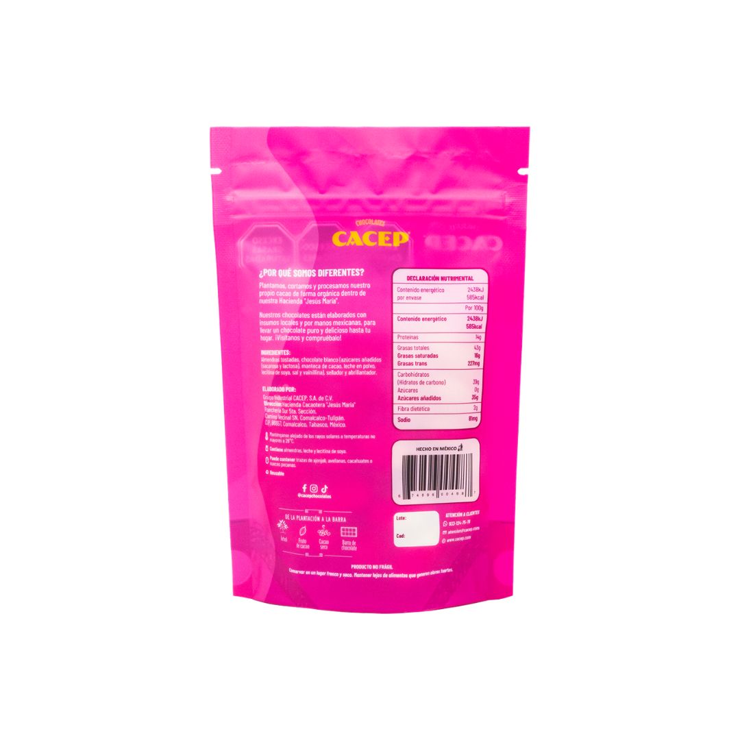 Almendras con Chocolate Blanco, 100 g, Confituras