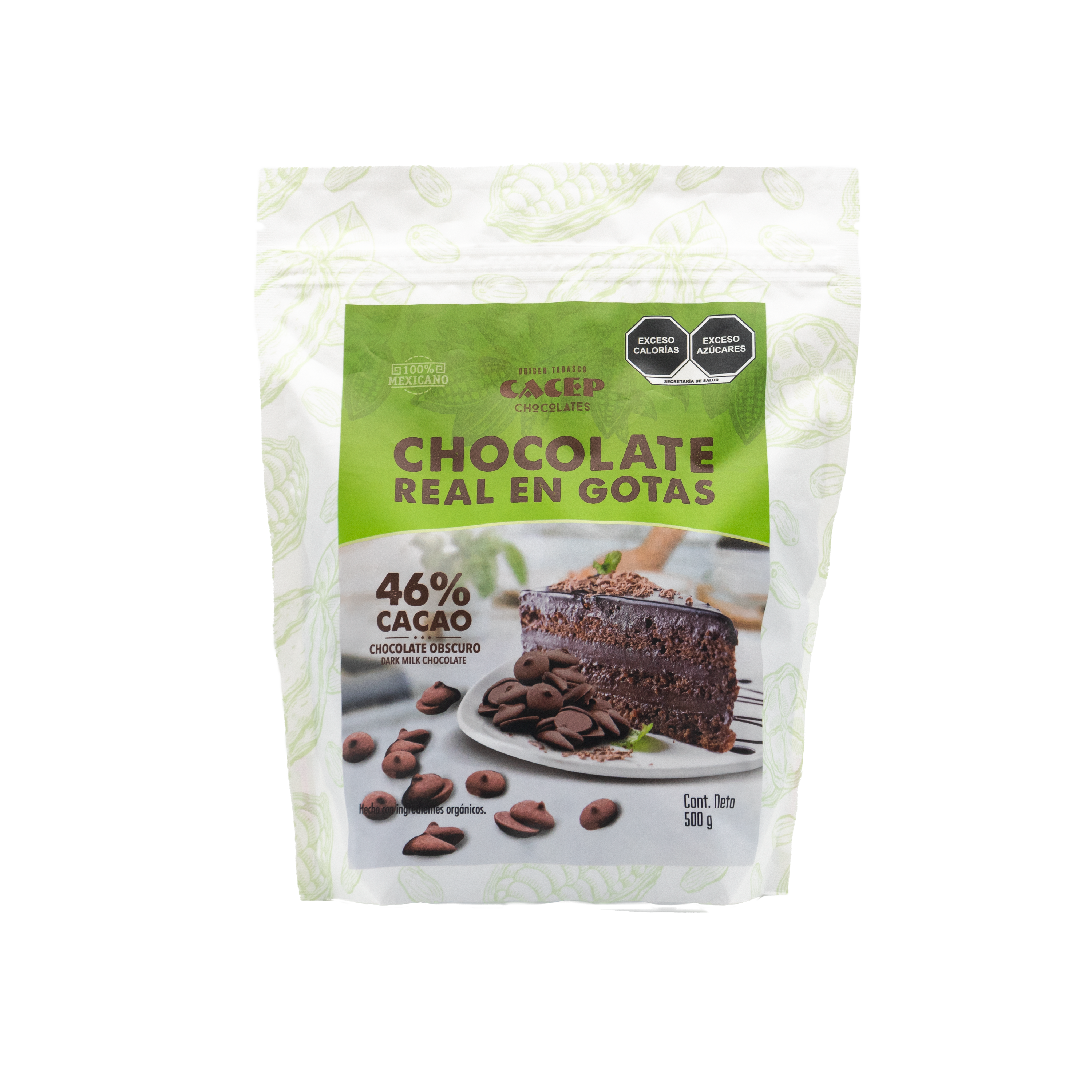 Gotas de Chocolate Obscuro con Leche, 500 g