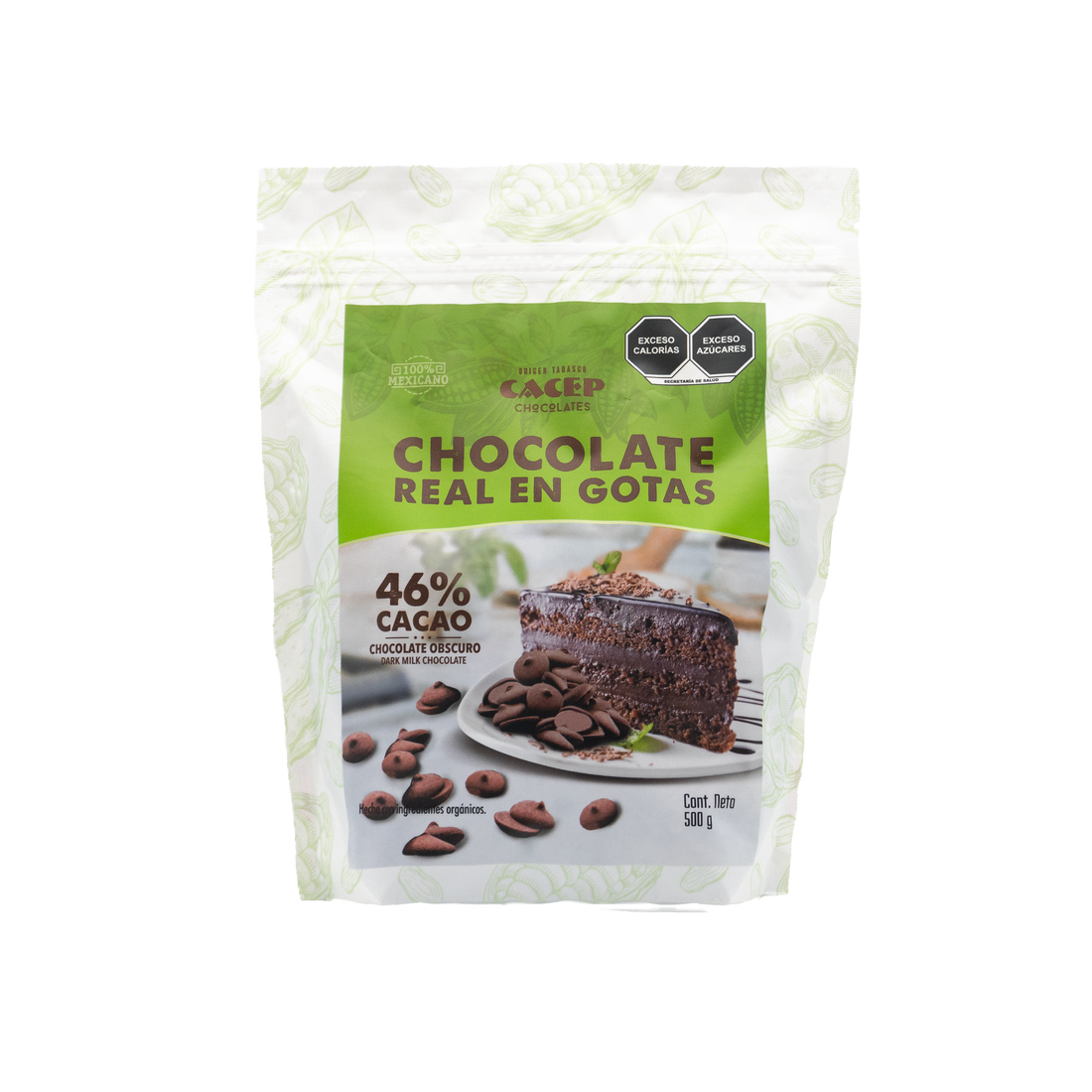Gotas de Chocolate Obscuro con Leche, 500 g