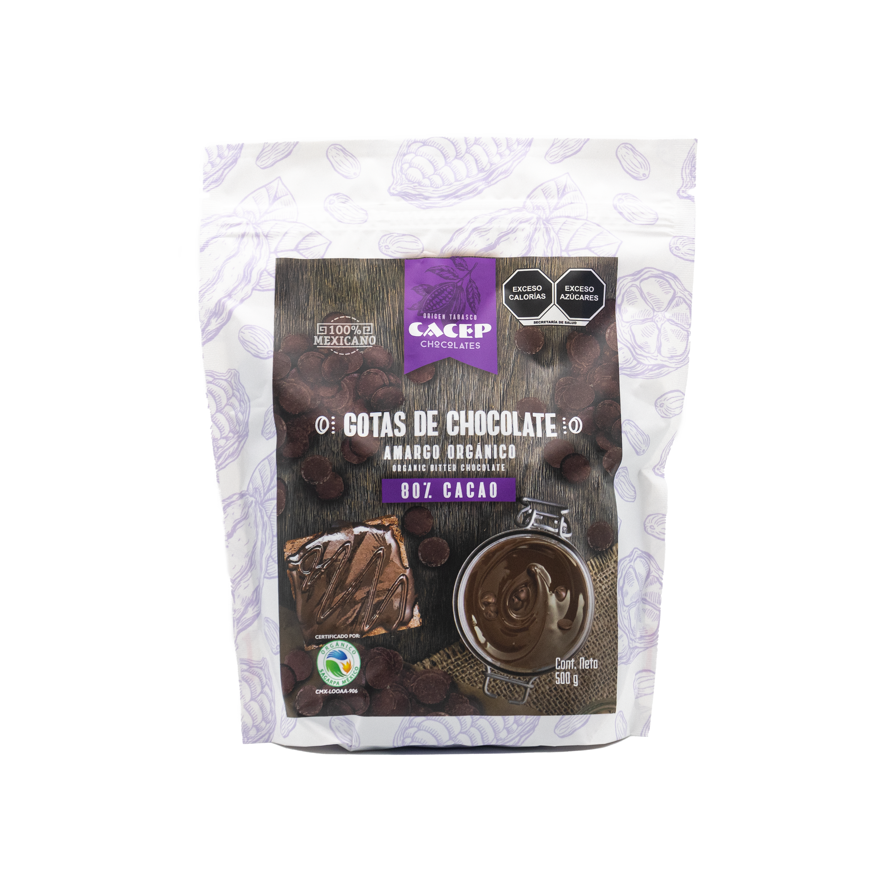 Gotas de Chocolate 80% Cacao, 500 g