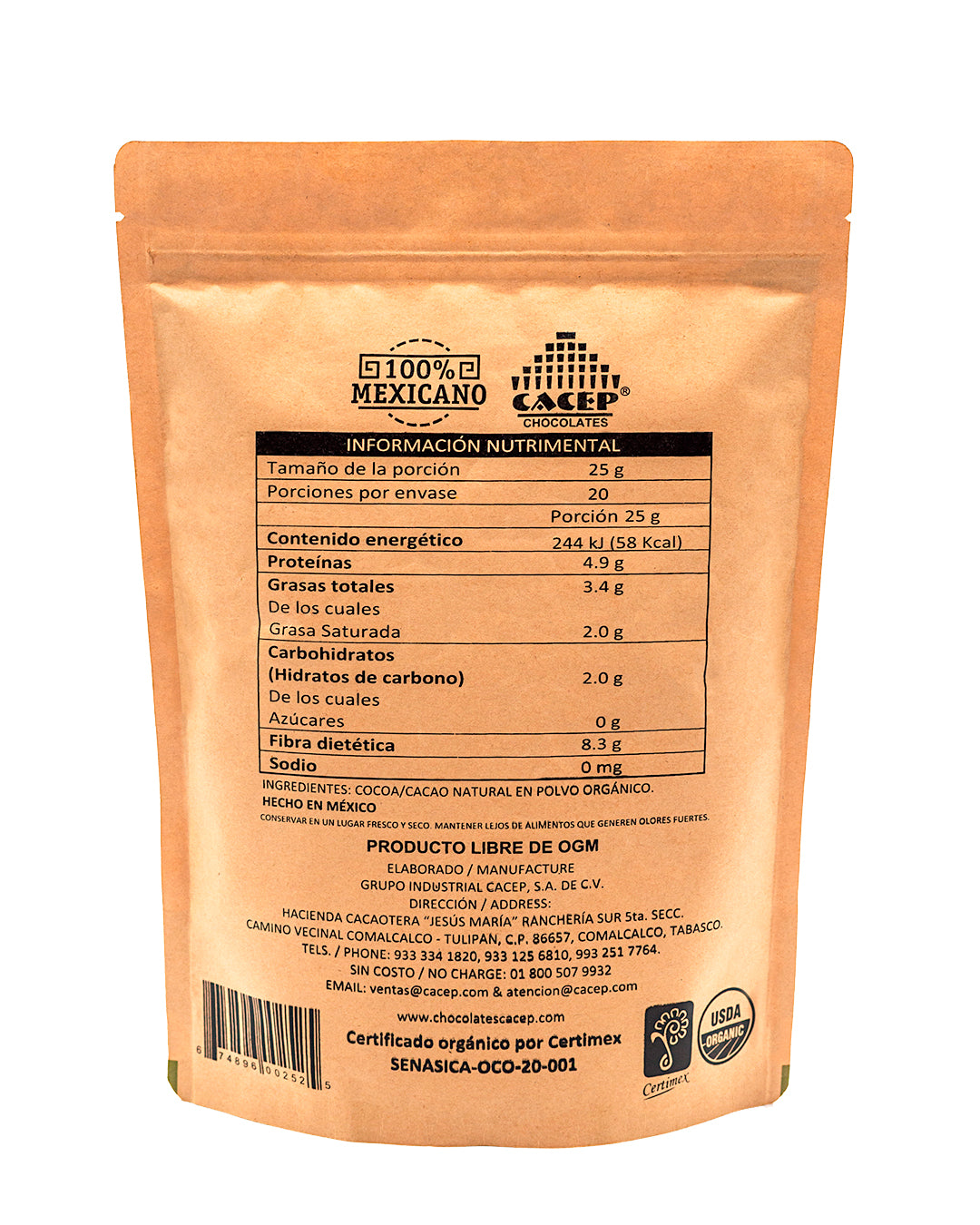 Cacao en Polvo, 500g