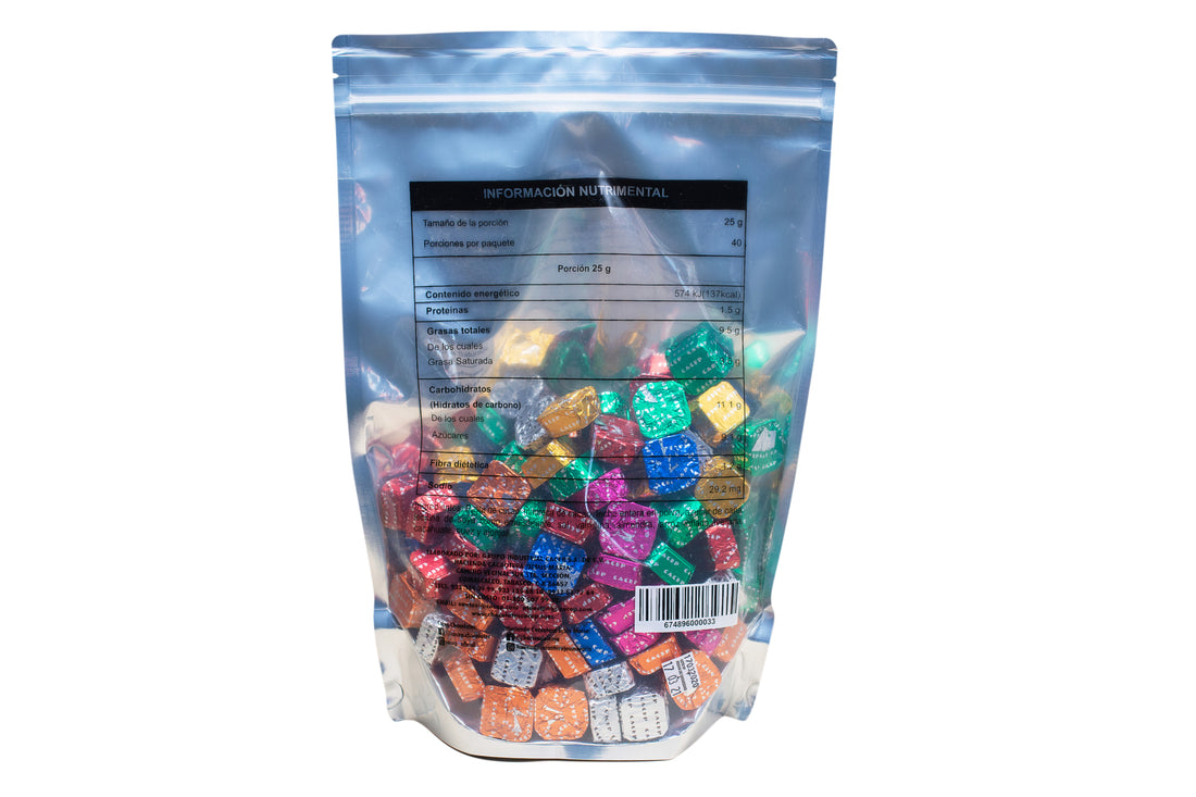 Cubitos de chocolate con semillas, 500g