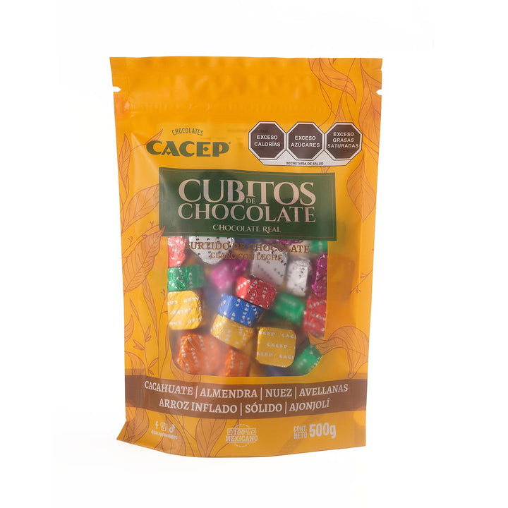 Cubitos de chocolate con semillas, 500g