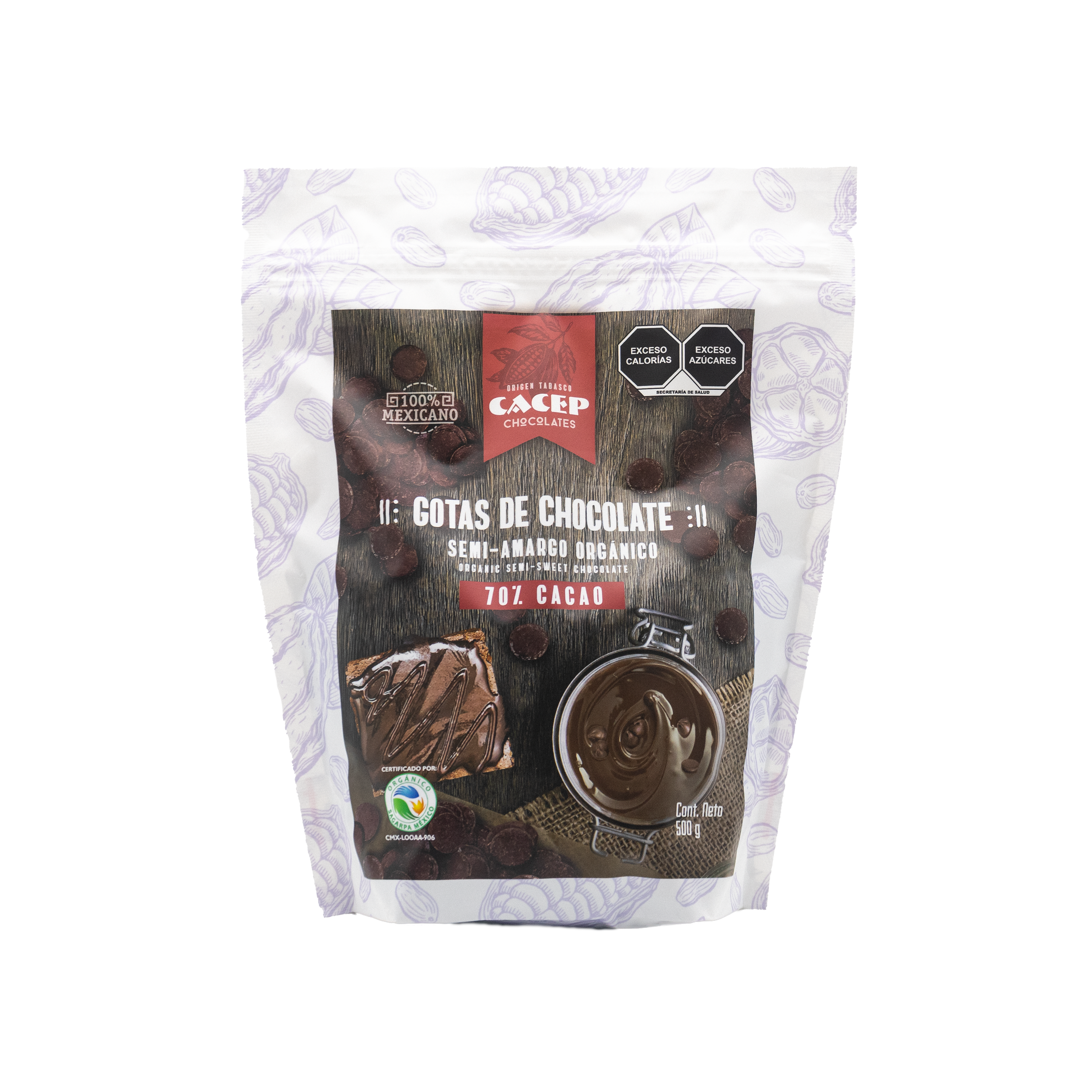Gotas de Chocolate 70% Cacao, 500 g