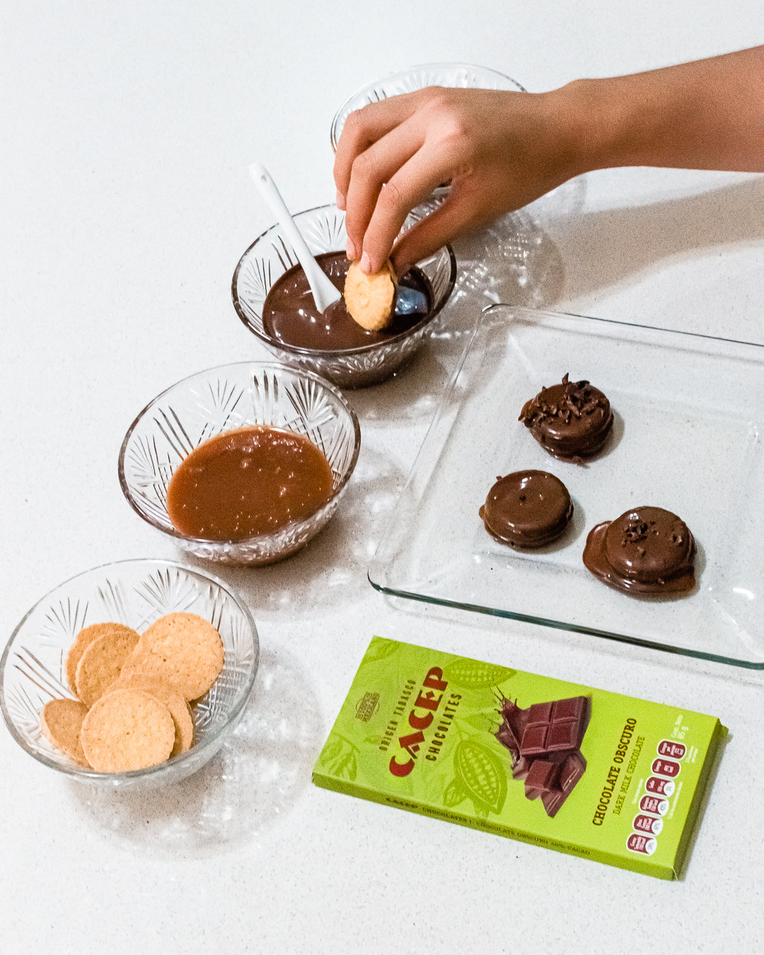 Barra de 85g Chocolate Oscuro con Leche