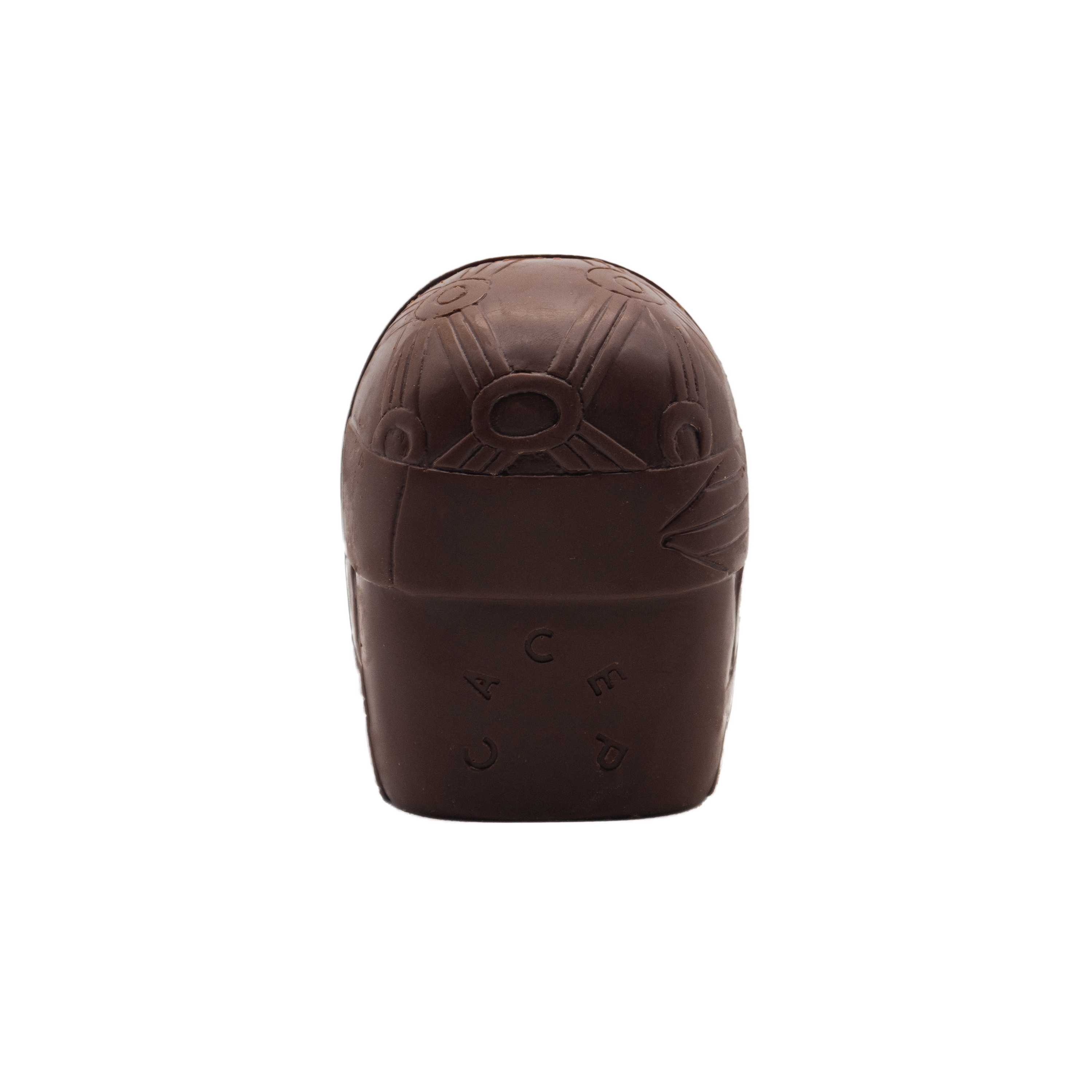 Cabeza olmeca de chocolate oscuro, 500g