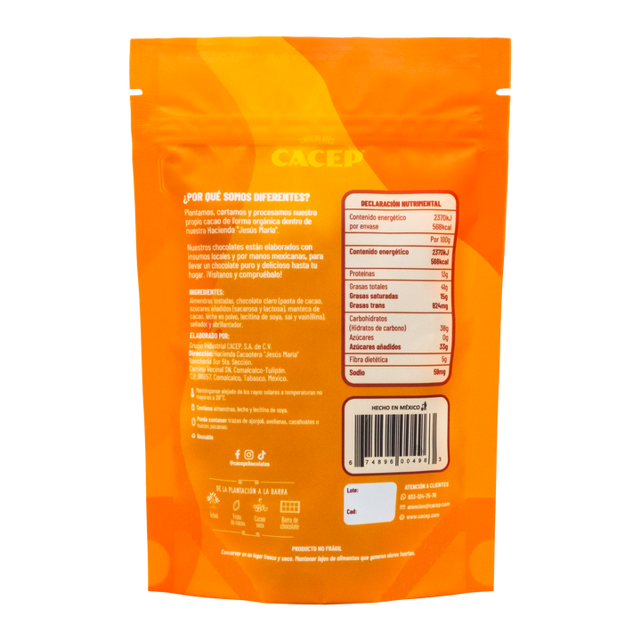 Almendras con Chocolate Claro, 100 g, Confitura