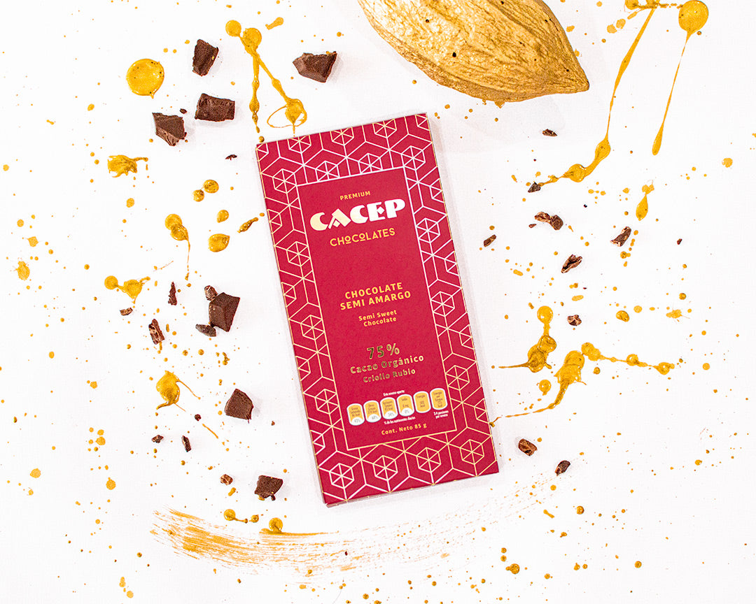 Barra de 85g Chocolate 75% Cacao Rubio