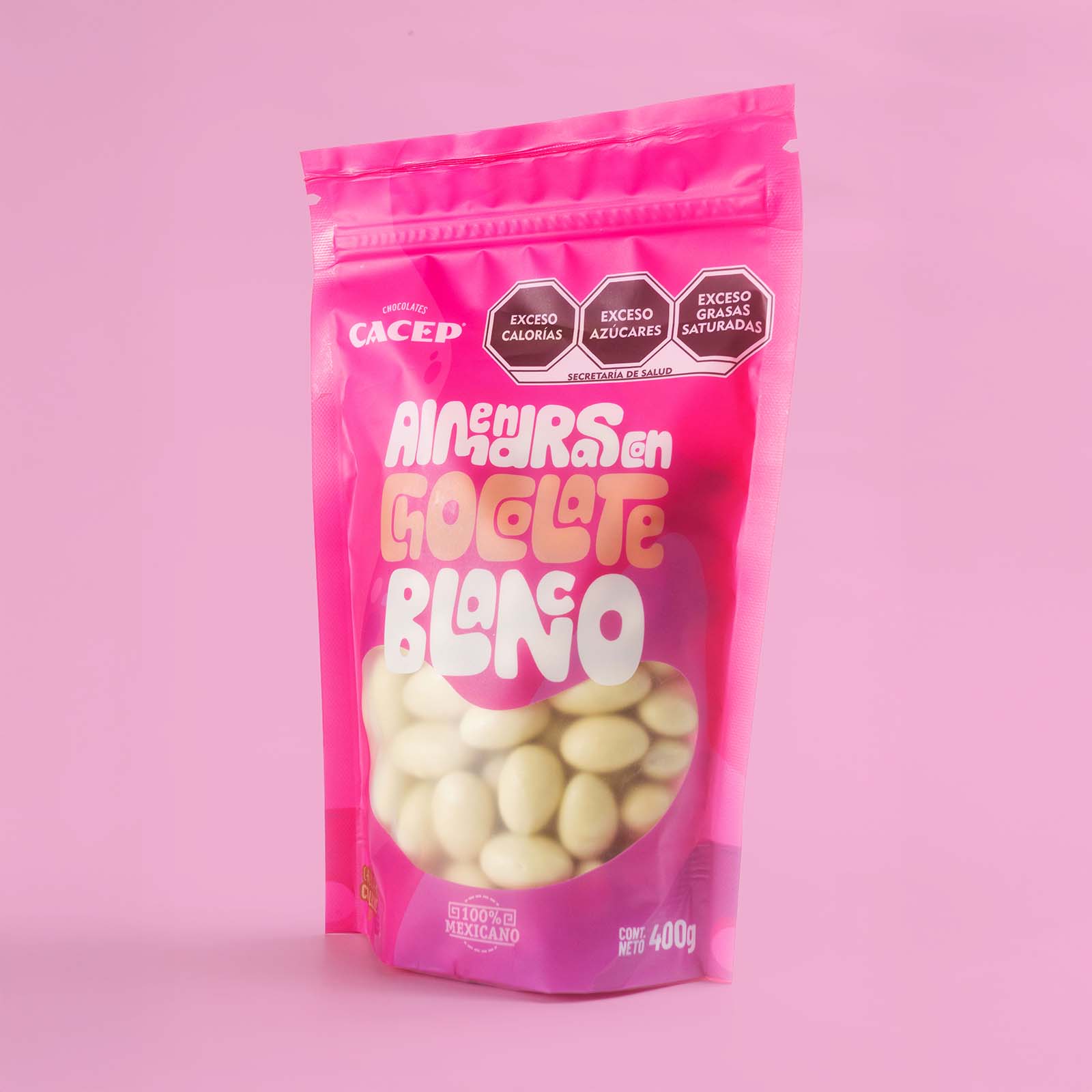 Almendras con chocolate blanco, Confituras  400 g