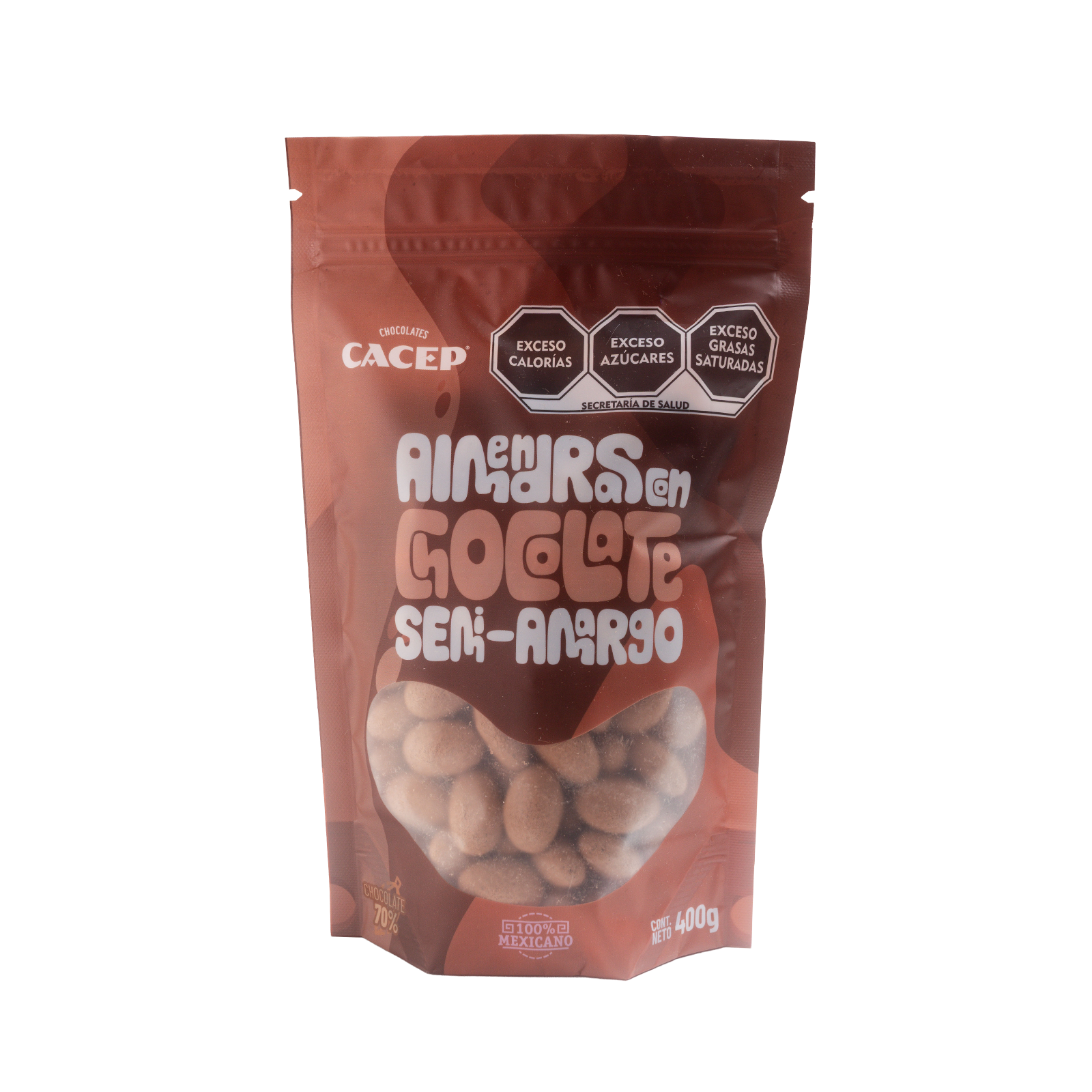 Almendras con chocolate semi amargo, Confituras 400 g