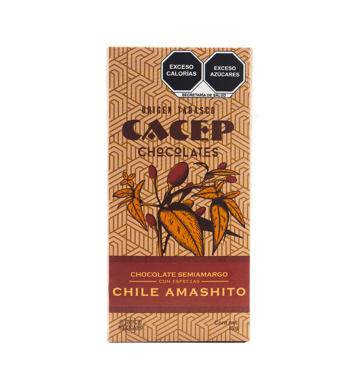 Barra de 85g Chocolate 70% con chile amashito