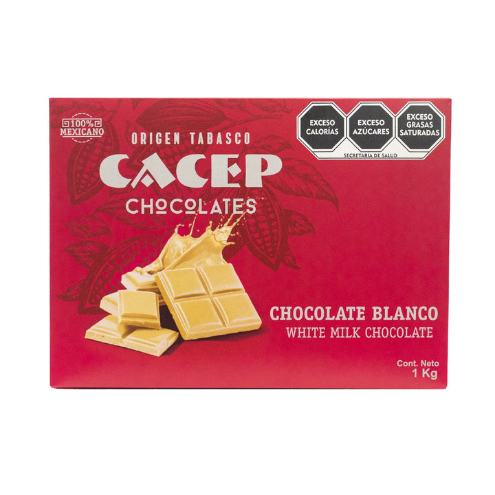 Barra de 1kg Chocolate Blanco 32% Cacao