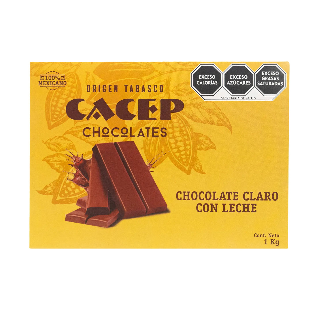 Barra de 1kg Chocolate Claro con Leche