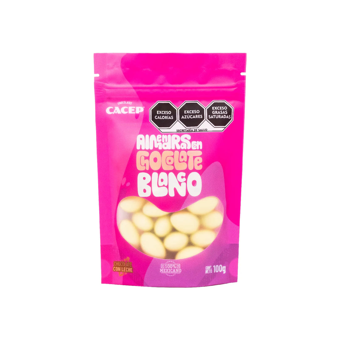 Almendras con Chocolate Blanco 32%, 100 g, Confitura