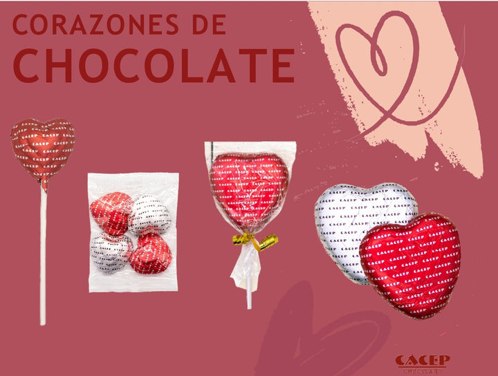 Paleta de Corazón de Chocolate Grande 45g