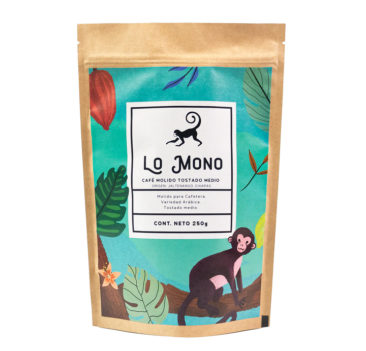Café lo mono 250g, tostado medio (verde)