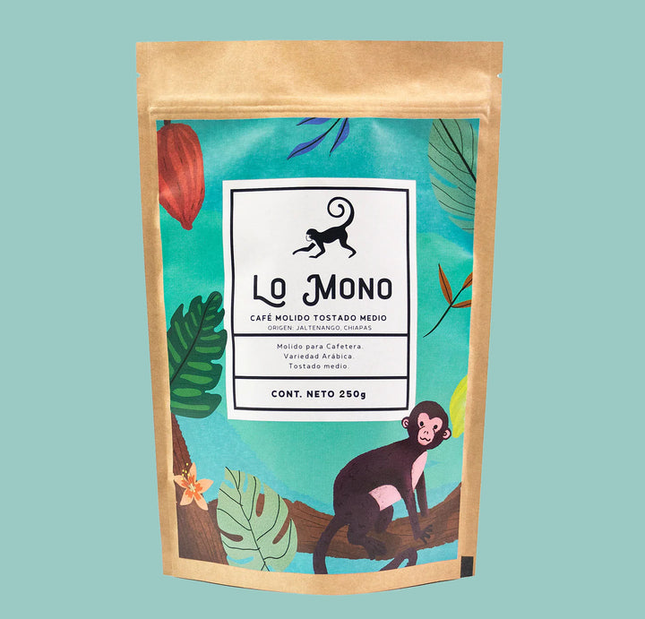 Café lo mono 250g, tostado medio (verde)