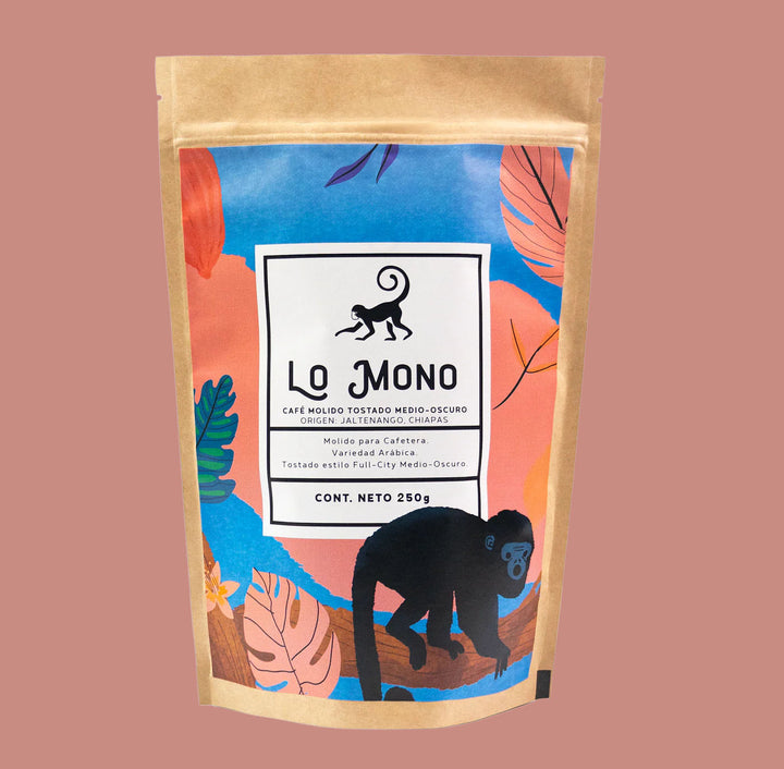 Café lo mono 250g, tostado medio oscuro (rosa)