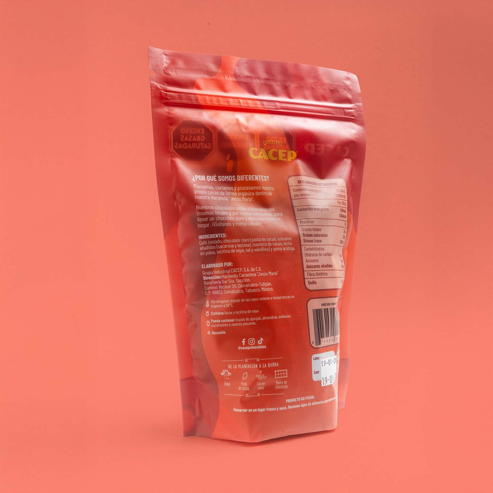 Café con chocolate claro, Confituras 400 g