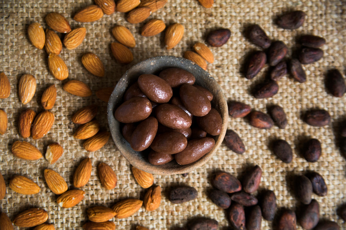 Almendras con chocolate claro 400 g