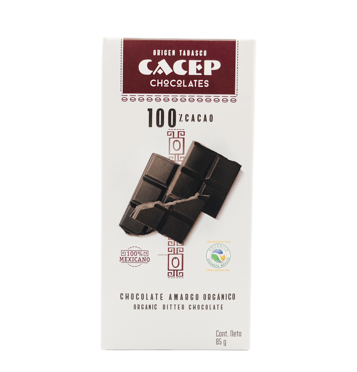 Barra de 85g Chocolate amargo 100% cacao