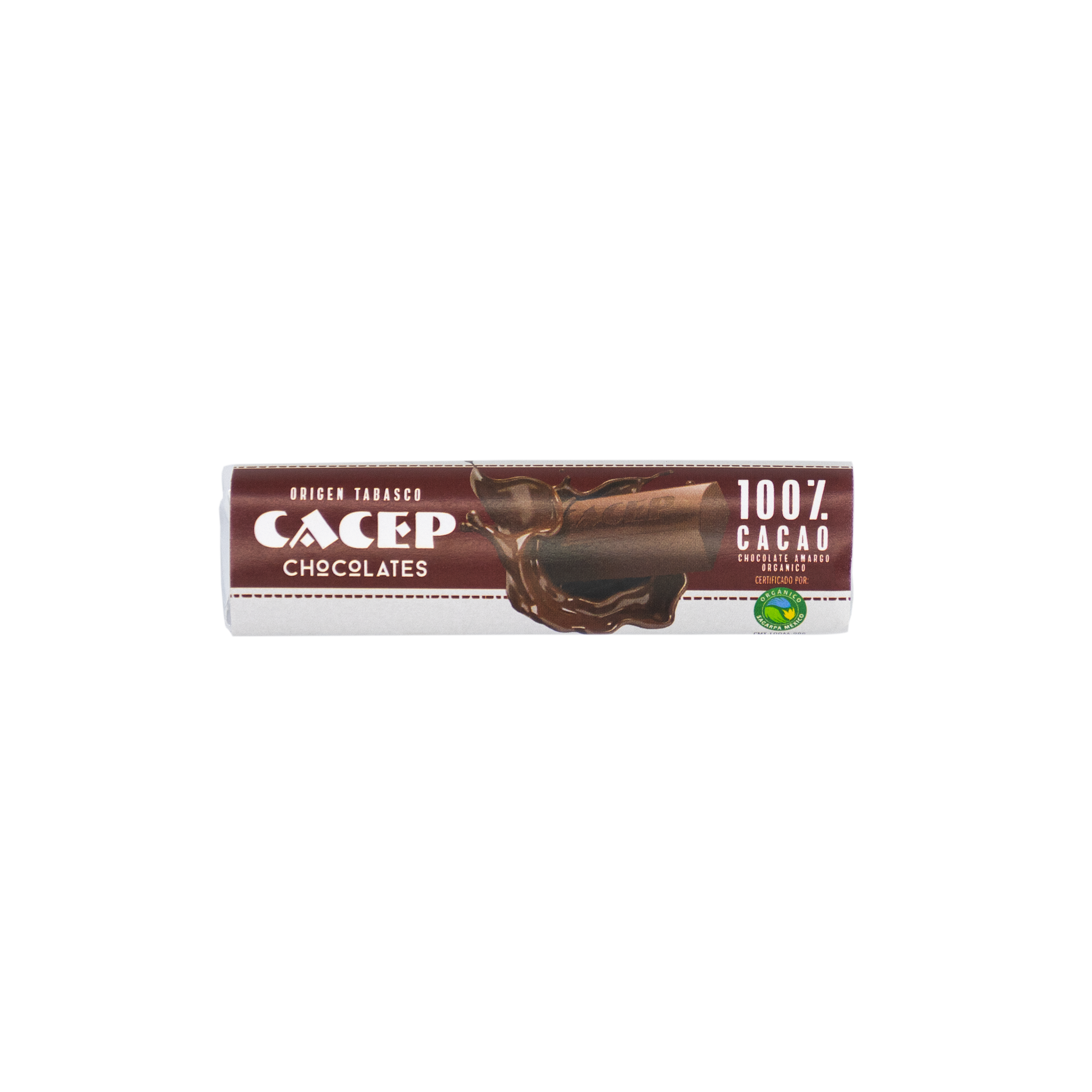 Barritas de 20g de chocolate amargo 100% cacao, 20pz