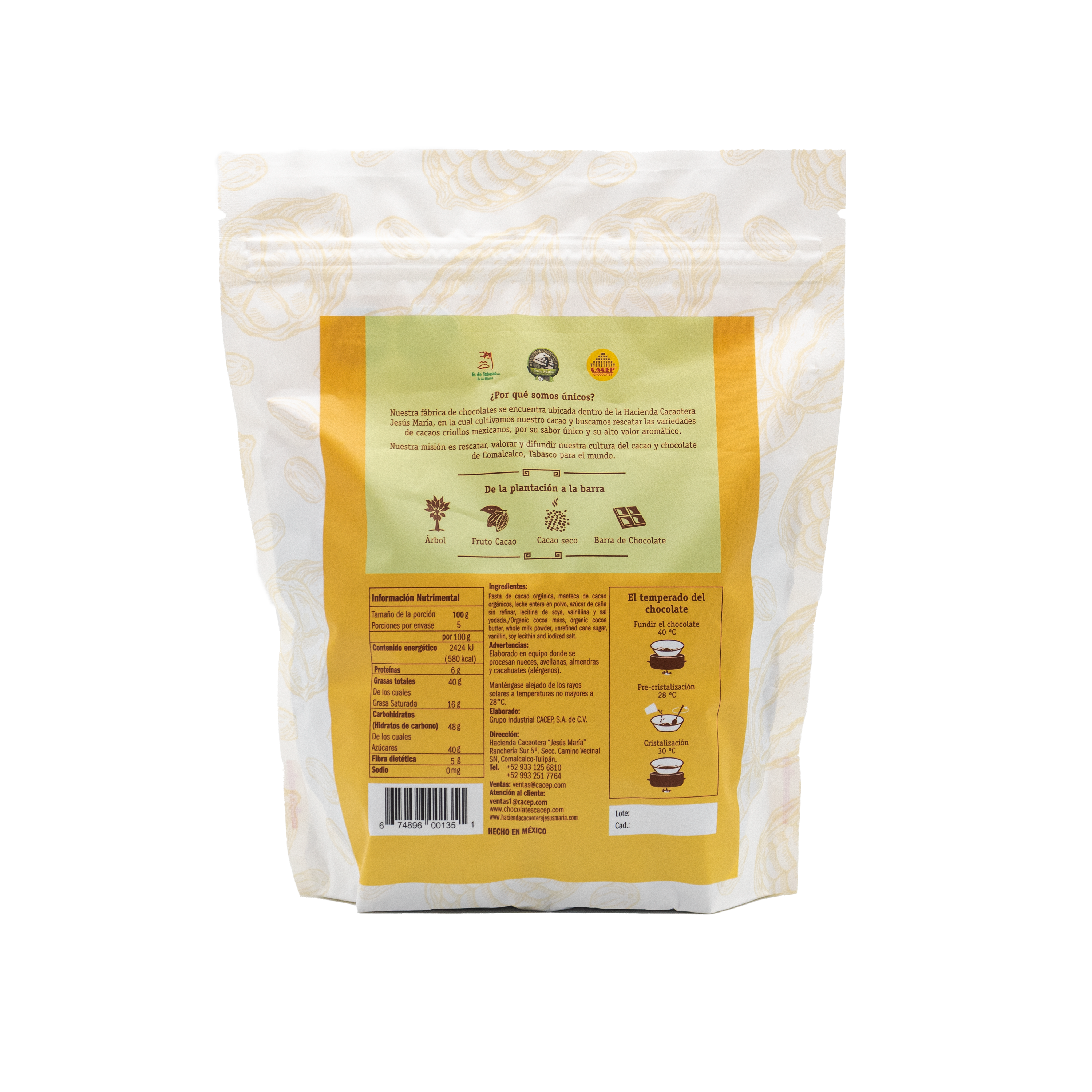 Gotas de Chocolate Claro con Leche, 500 g