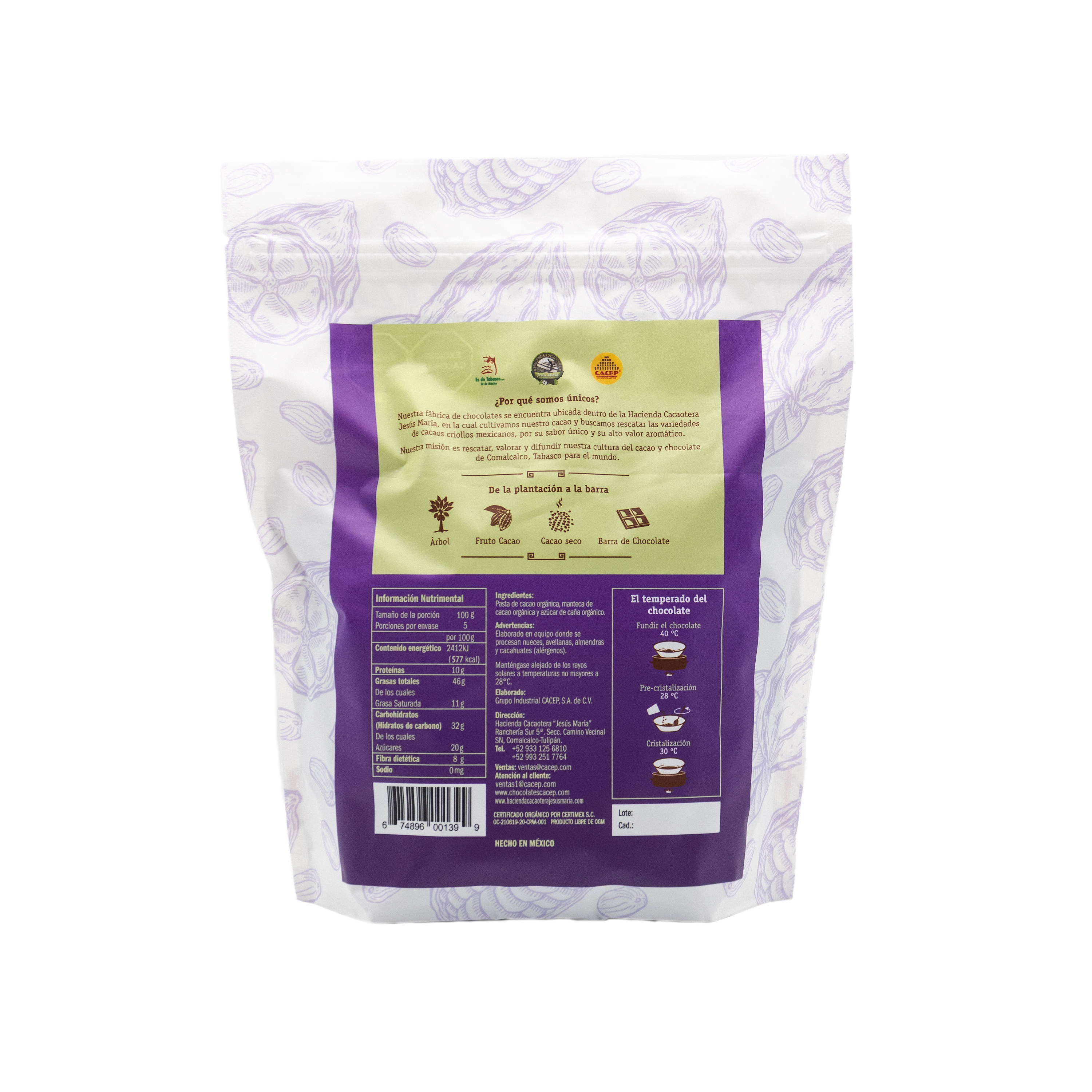 Gotas de Chocolate 80% Cacao, 500 g