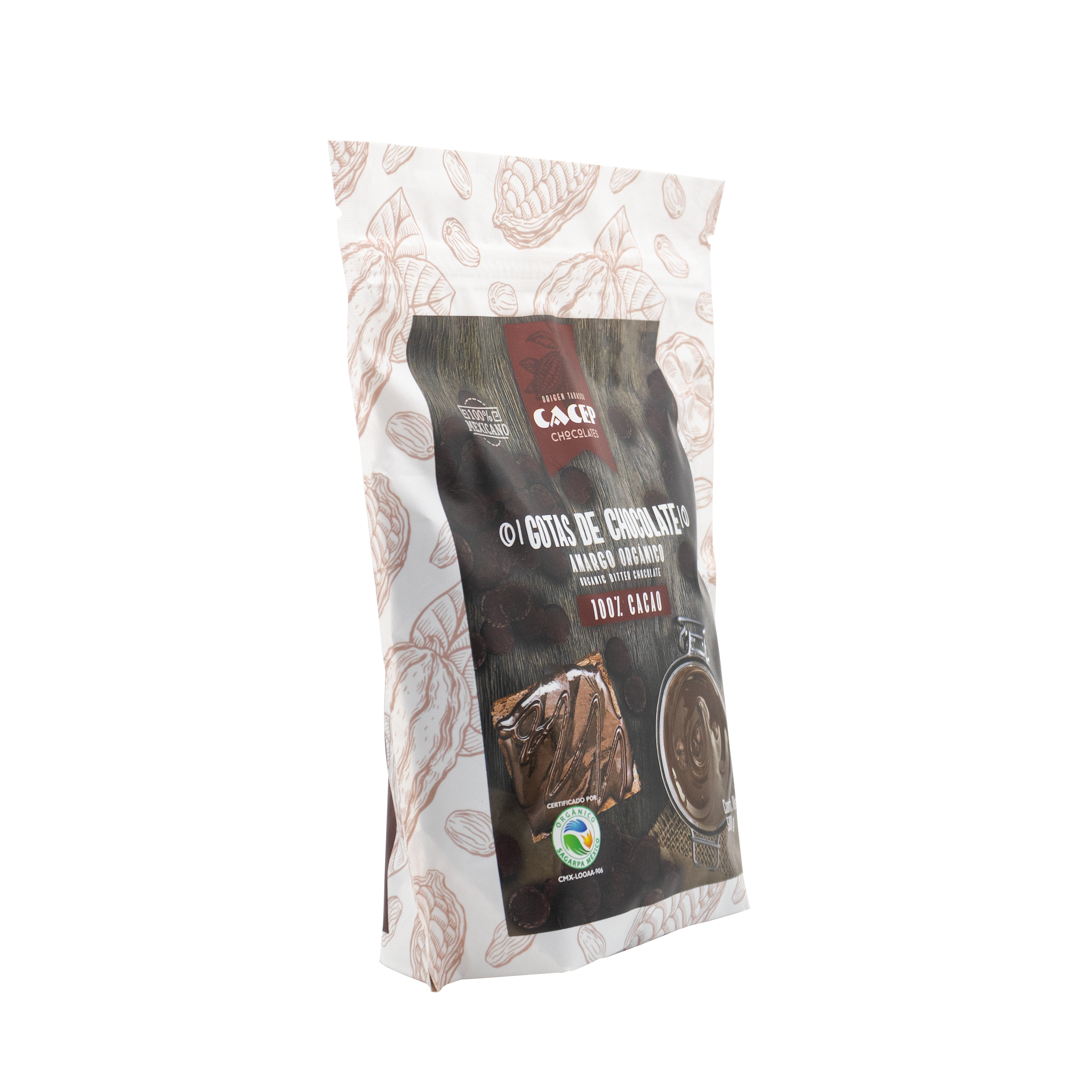 Gotas de Chocolate 100% Cacao, 500 g