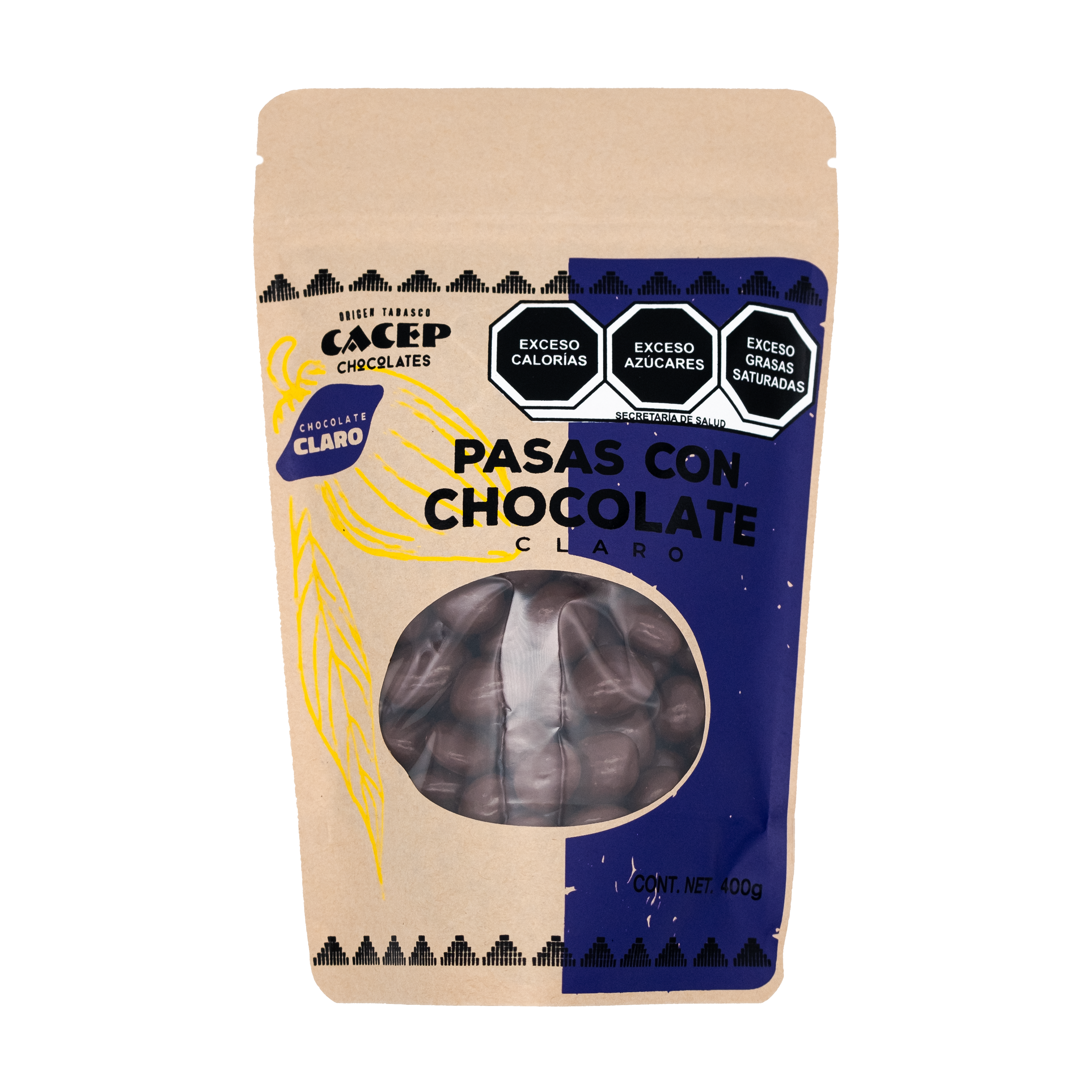 Pasas con chocolate claro, Confituras  400 g
