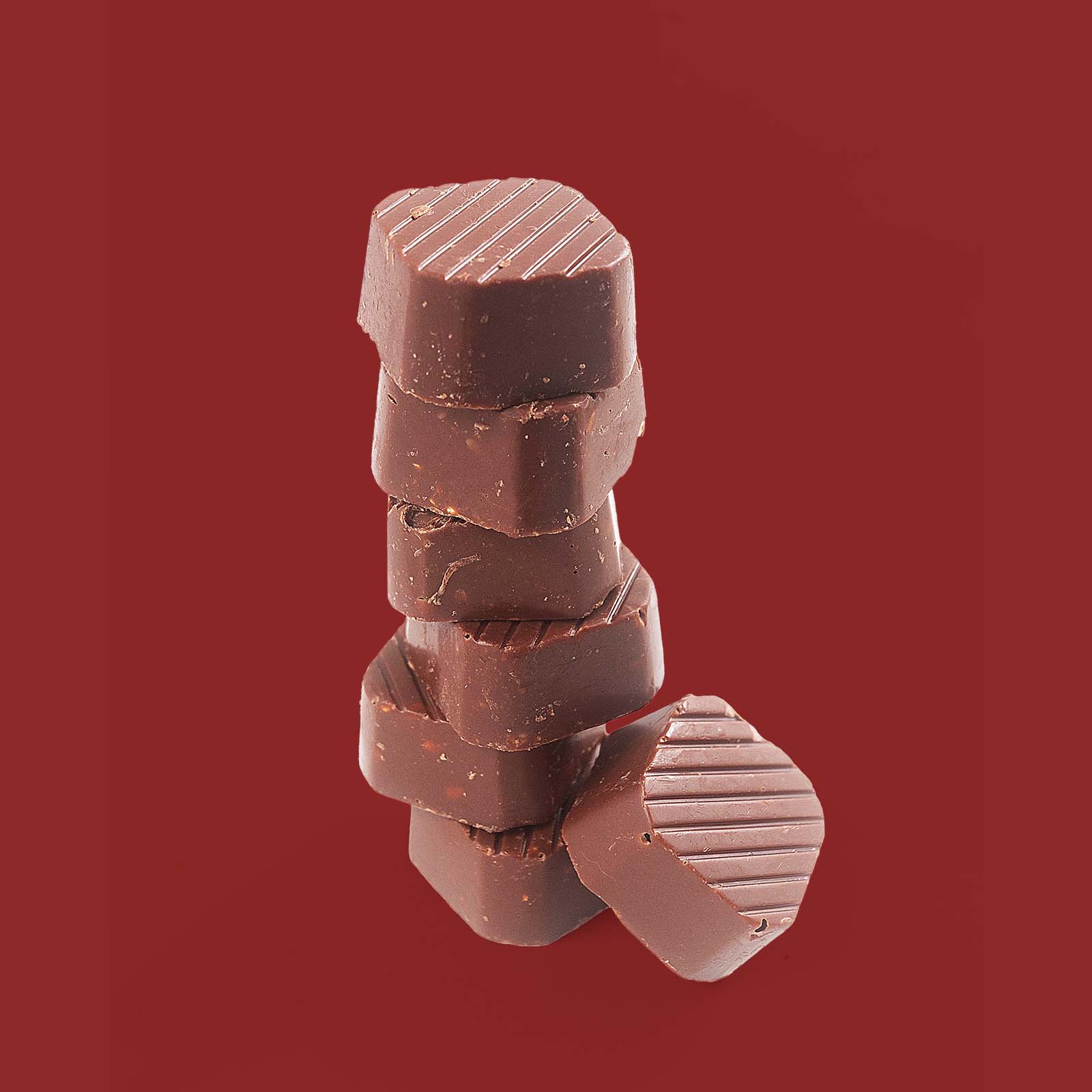 Cubitos de chocolate con semillas, 250g