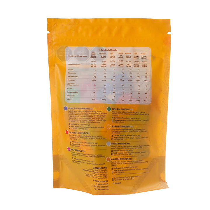 Cubitos de chocolate con semillas, 250g