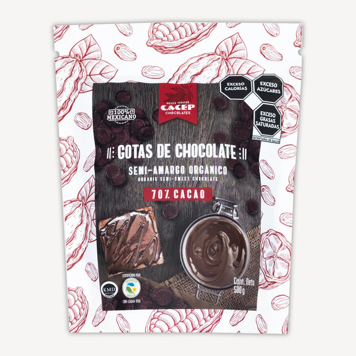 Gotas de Chocolate 70% Cacao, 500 g