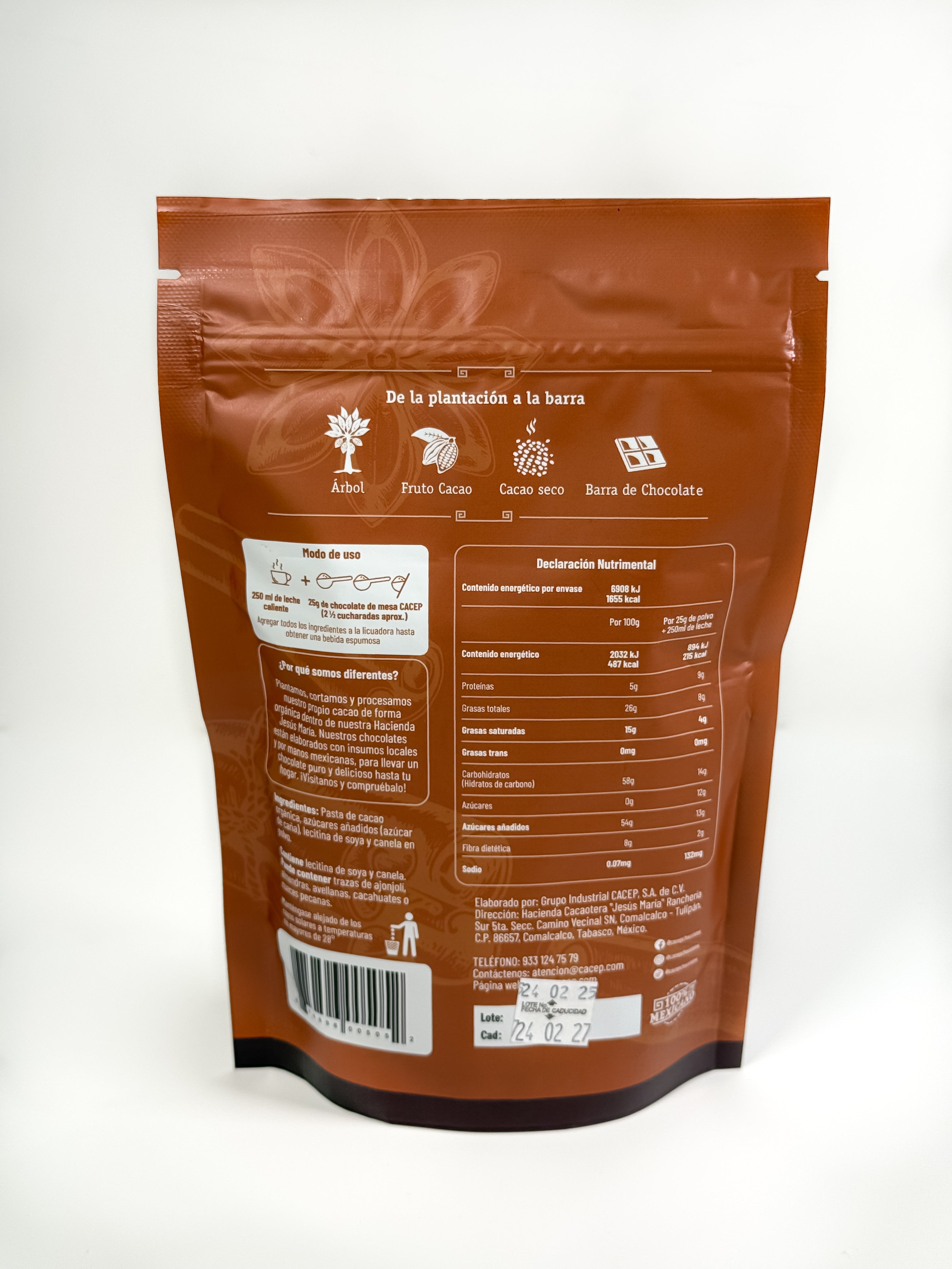 CHOCOLATE DE MESA EN POLVO 250GR