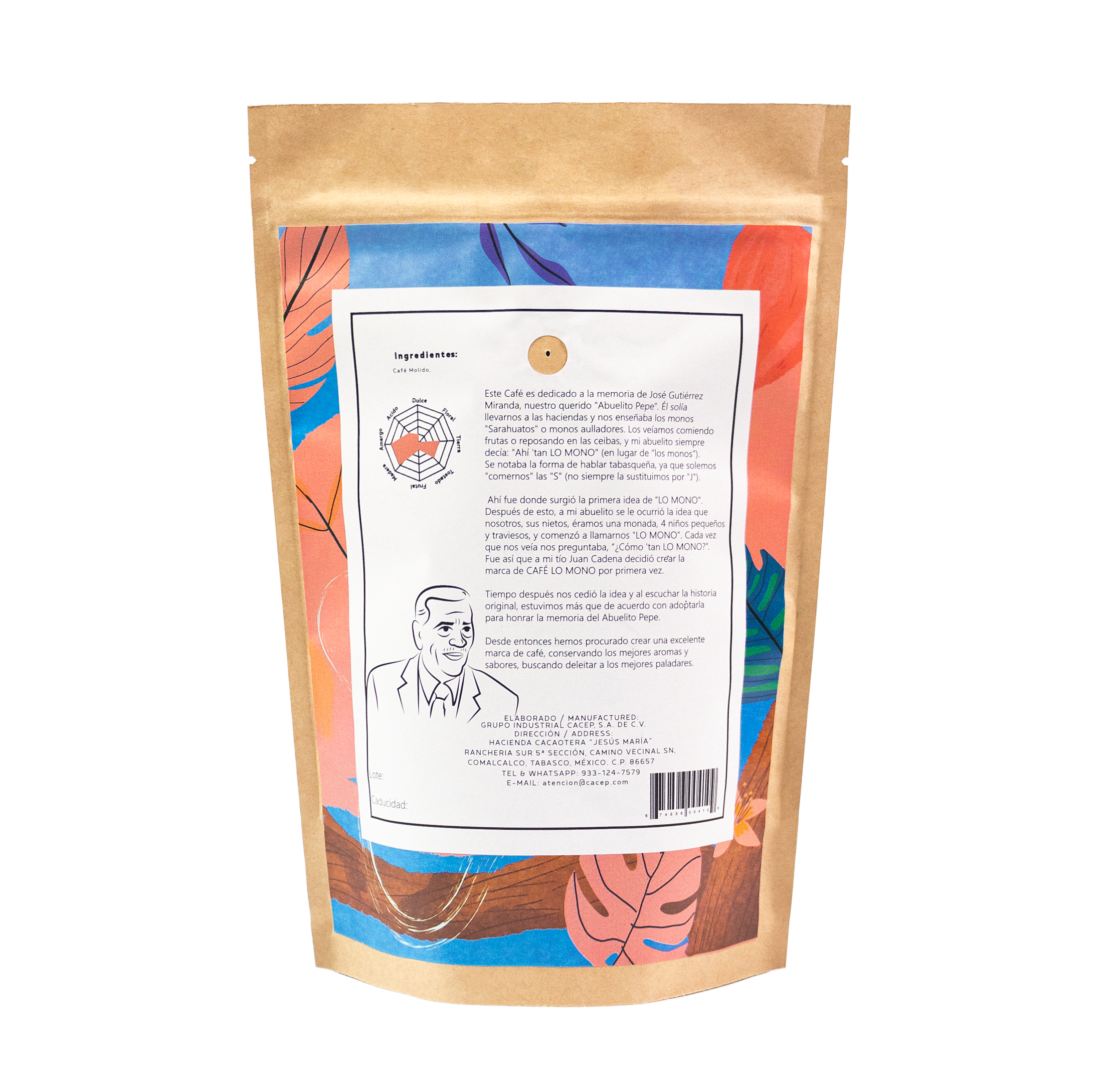 Primate Café 250g, medio escuro (rosa)