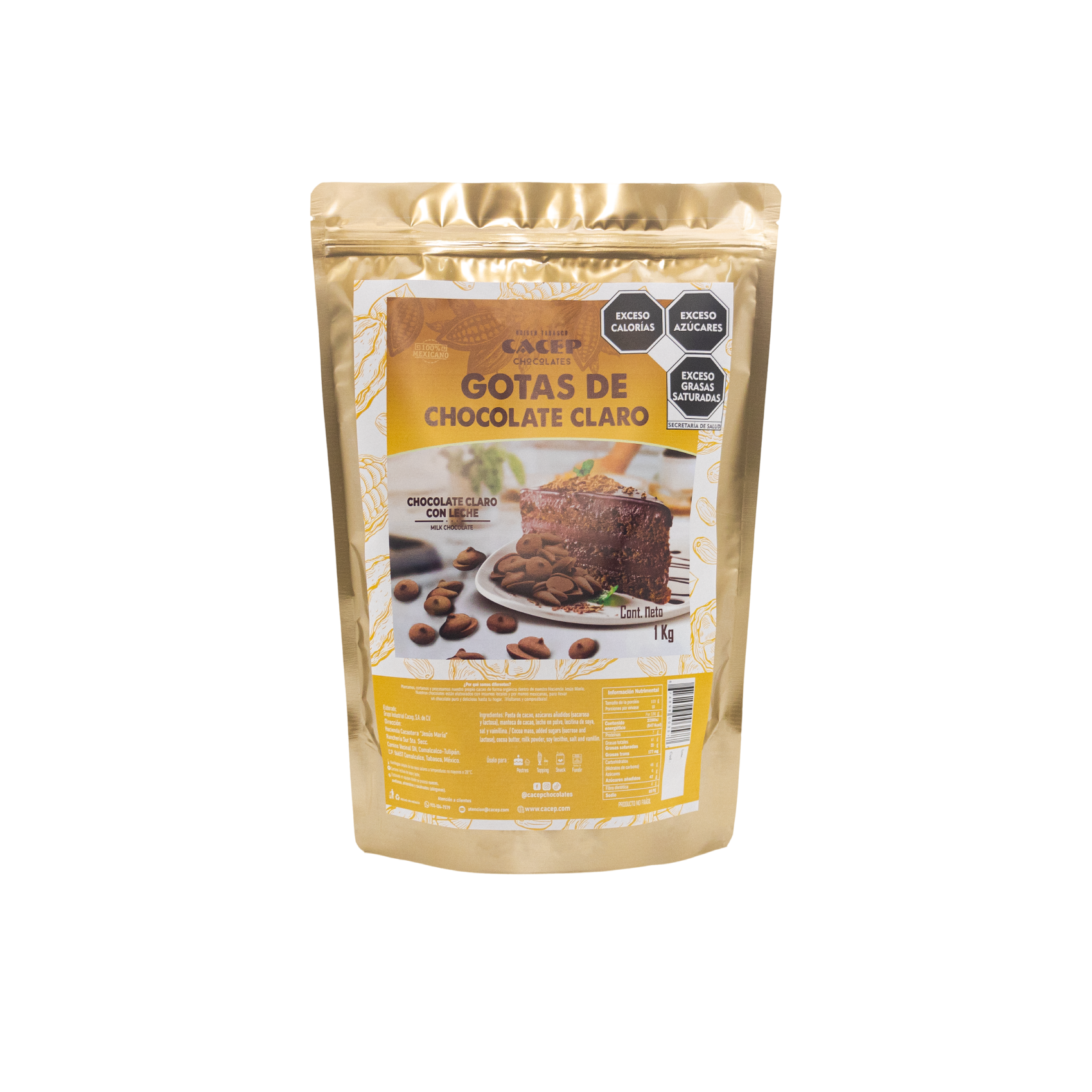 Gotas de 1kg Chocolate Claro con Leche