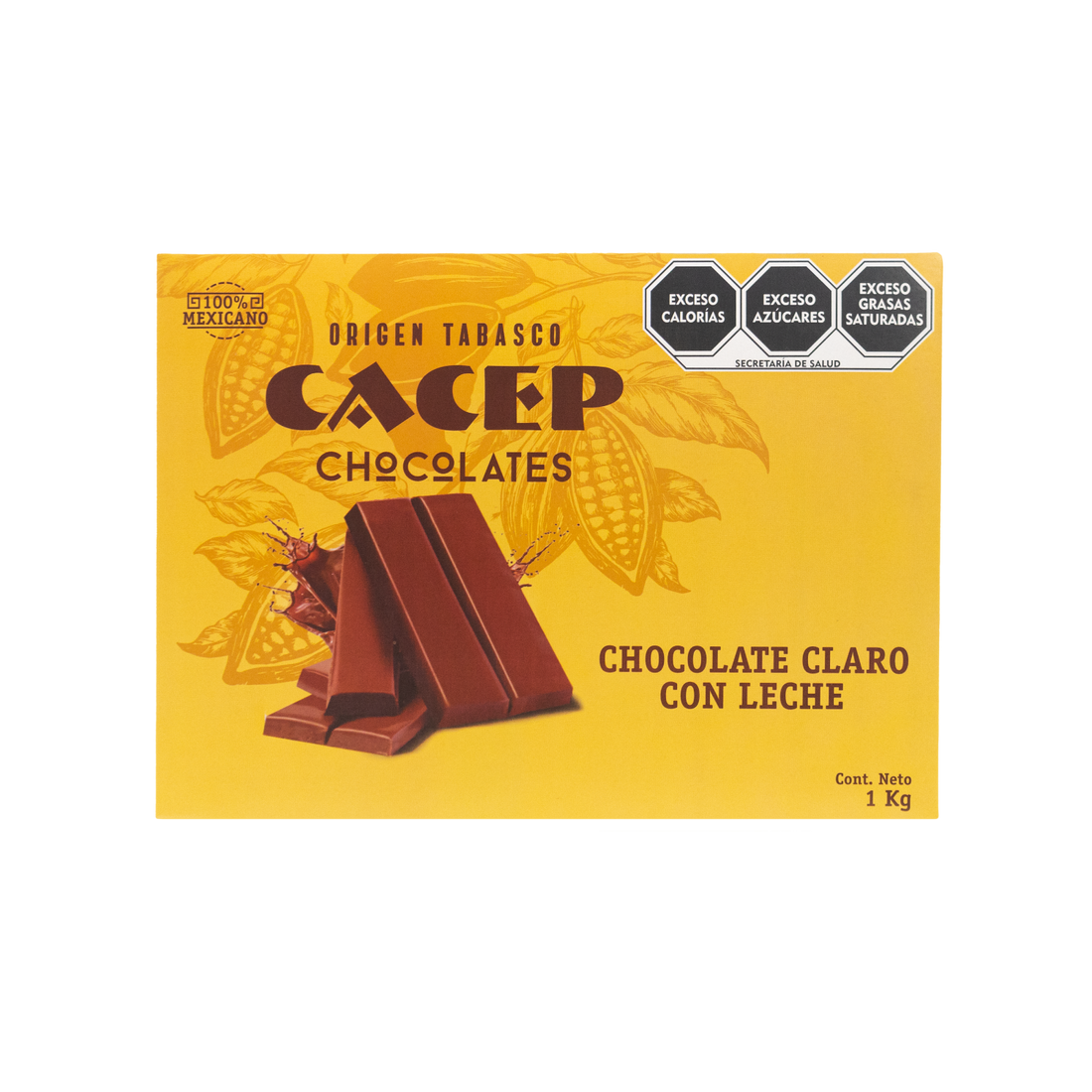 Barra de 1kg Chocolate Claro con Leche